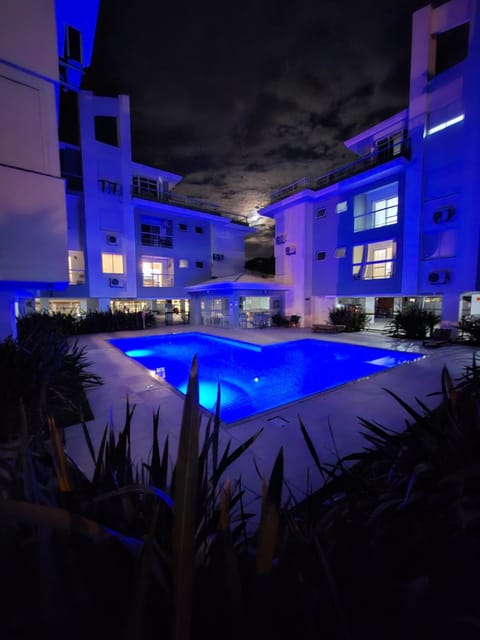 Night, Garden, Pool view, Swimming pool, Public Bath