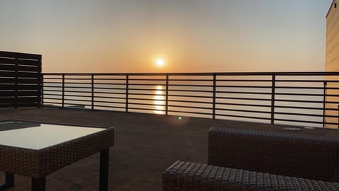 Natural landscape, Garden, View (from property/room), Sea view, Sunset