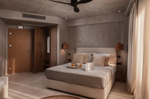 Bed, air conditioner