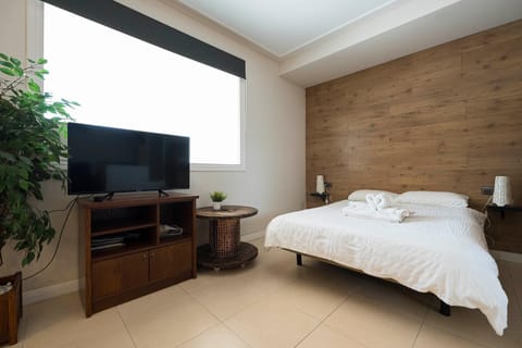 Bed, TV and multimedia, Photo of the whole room, Bedroom