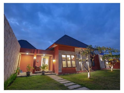 Property building, Night, Garden view