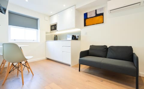 TV and multimedia, Kitchen or kitchenette, Seating area, minibar, air conditioner