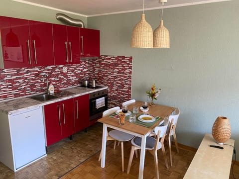 Kitchen or kitchenette, Dining area, oven, pet friendly, stove