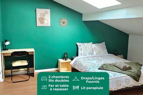 T3 Duplex Thonon Centre - Parking - Gare - Thermes Apartment in Thonon-les-Bains