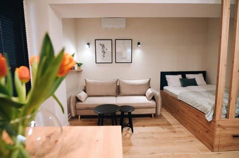 Bed, Living room, Bedroom