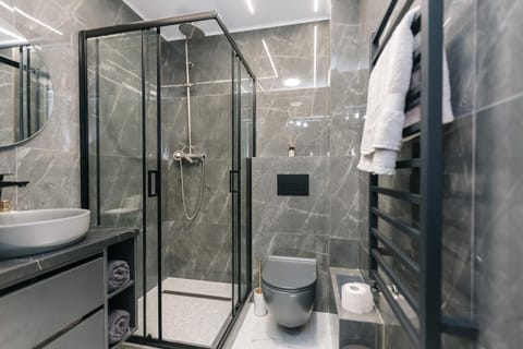 Shower, Toilet, Bathroom, towels
