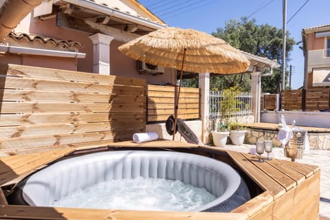 A flower house Chalet in Corfu