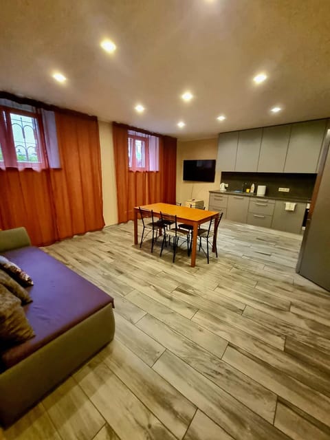 Communal lounge/ TV room, TV and multimedia, Kitchen or kitchenette, Living room, Seating area, Dining area
