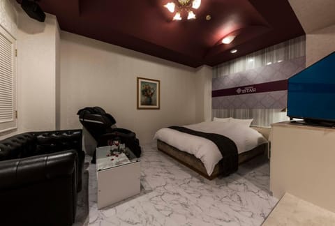 Bed, TV and multimedia, Living room, Photo of the whole room, Bedroom