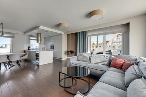 TV and multimedia, Kitchen or kitchenette, Living room, Seating area, Dining area
