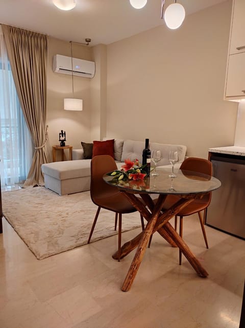 Living room, Photo of the whole room, Seating area, Dining area, air conditioner