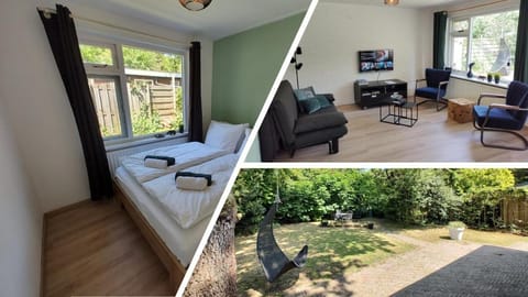 Property building, Garden, Living room, Bedroom, Garden view