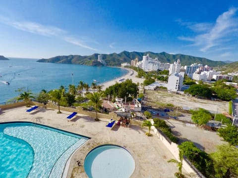 Natural landscape, Bird's eye view, Beach, Sea view, Swimming pool, Swimming pool