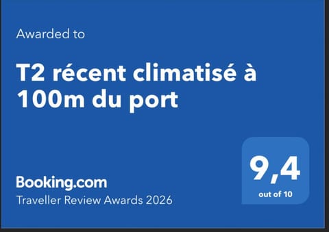 T2 récent climatisé à 100m du port Apartment in Propriano