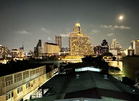 Property building, Night, Balcony/Terrace, City view