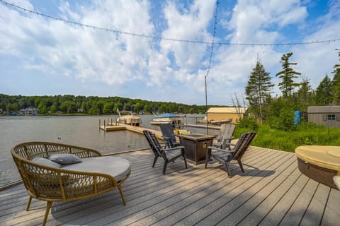 Clam Lake Vacation Rental with Deck and Shared Dock! House in Michigan