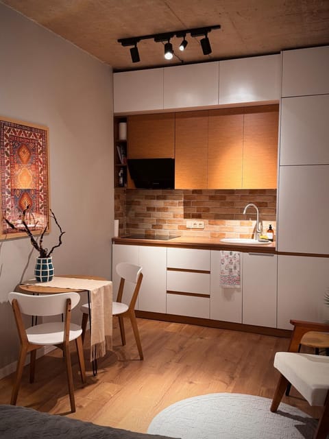 Kitchen or kitchenette, Dining area, stove