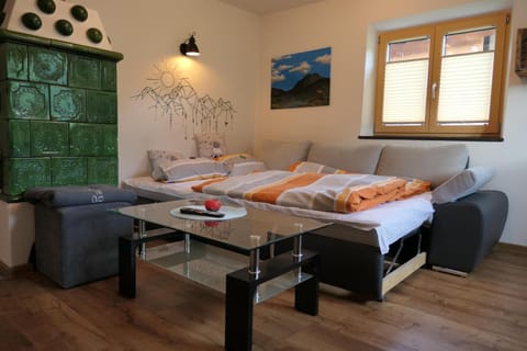 Bed, Living room, Photo of the whole room