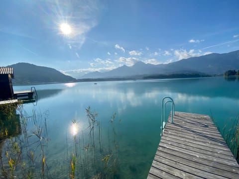 Natural landscape, Lake view, Mountain view