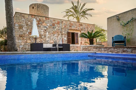 Property building, Living room, Swimming pool