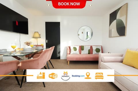 TV and multimedia, Living room, Seating area, Dining area, Text overlay