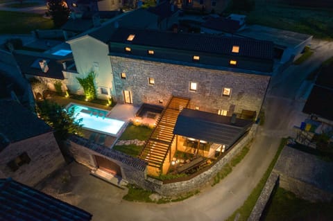 Property building, Night, Neighbourhood, Bird's eye view
