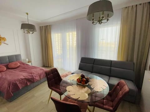 Bed, Living room, Photo of the whole room, Seating area, Bedroom