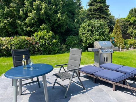 Patio, Natural landscape, Garden view, sunbed