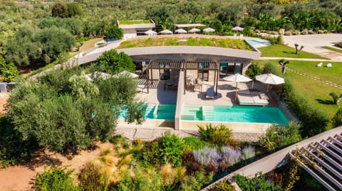 Property building, Spring, Natural landscape, Bird's eye view