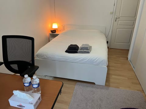 Bed, Photo of the whole room, towels