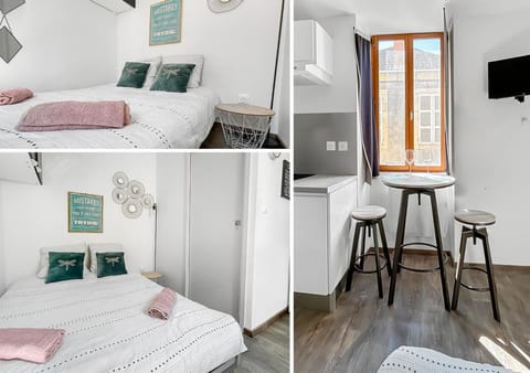 Bed, TV and multimedia, towels