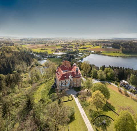 Property building, Neighbourhood, Natural landscape, Bird's eye view, Garden, Lake view