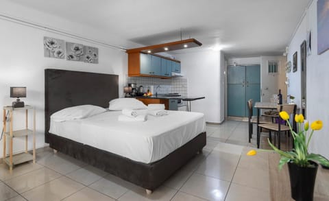 Bed, Kitchen or kitchenette, Photo of the whole room, Dining area