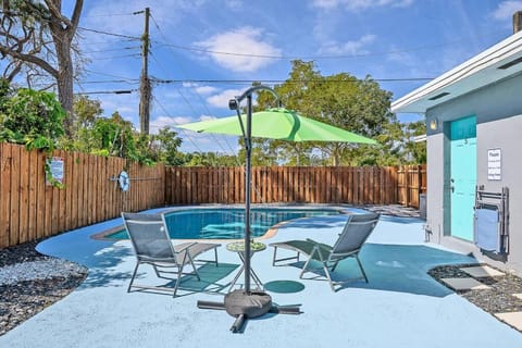 Pool view, sunbed