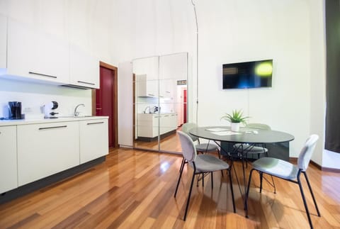 Dining area, air conditioner