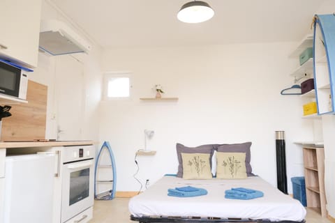 Bed, Photo of the whole room, Bedroom, oven