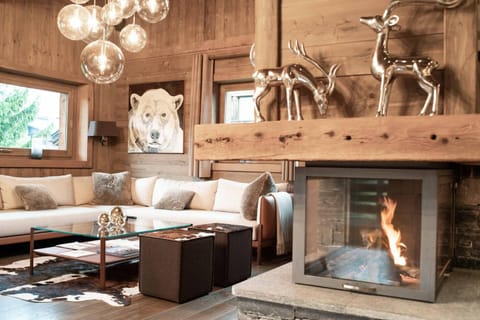 Living room, fireplace
