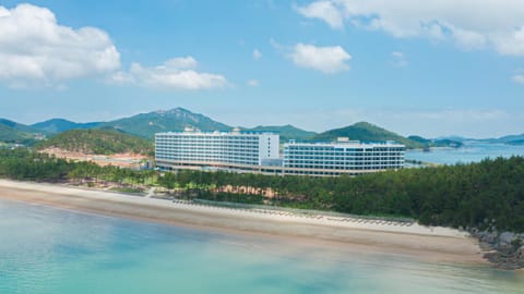 Property building, Natural landscape, Beach, Mountain view, Sea view