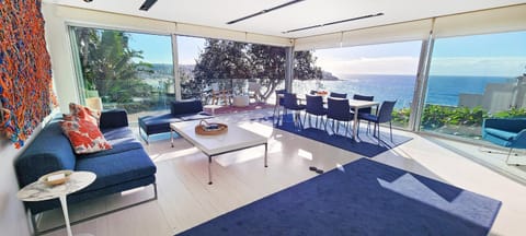 Patio, Day, Natural landscape, View (from property/room), Balcony/Terrace, Living room, Seating area, Dining area, Sea view