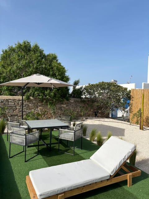 Minimal Blue Apartment with Sunset View in Paros House in Paros