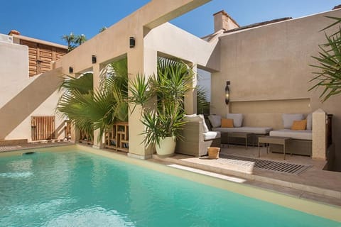 Patio, Balcony/Terrace, Pool view, Swimming pool, sunbed