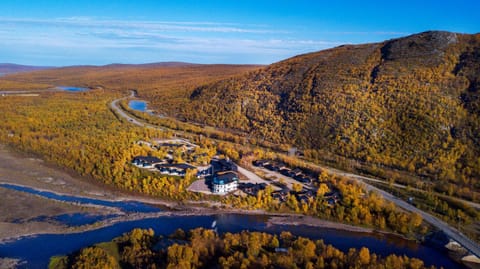 Property building, Natural landscape, Bird's eye view, Summer, River view