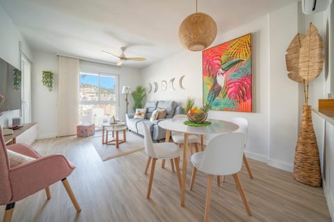 Living room, Seating area, Dining area, fireplace, air conditioner, air conditioner