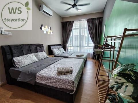 View (from property/room), Bedroom, furniture, towels, wardrobe