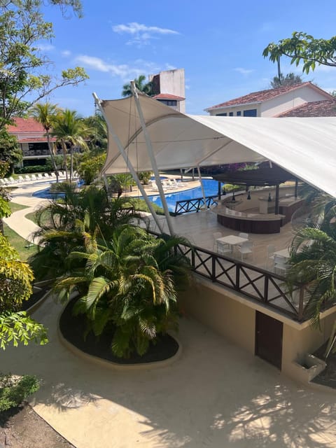 Patio, Pool view