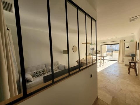 Living room, kitchen