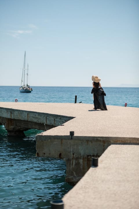 People, Natural landscape, Sea view