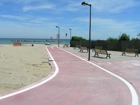 Beach, Cycling, Sea view
