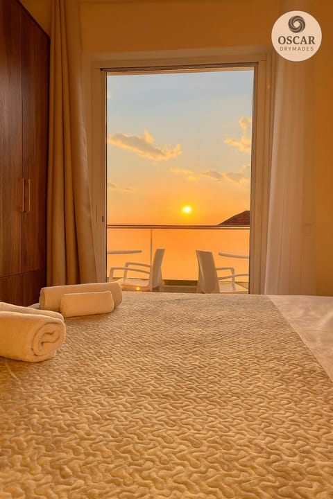 Bed, View (from property/room), Bedroom, Sunset