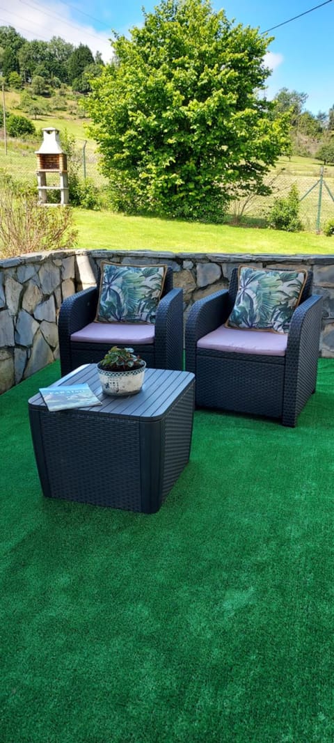 Patio, Natural landscape, Garden view